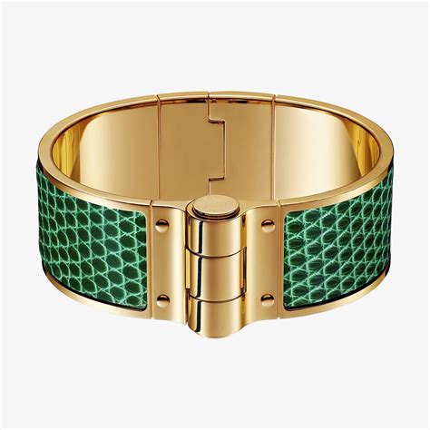 hermes bracelet leather kelly|Hermes leather hinged bracelet.